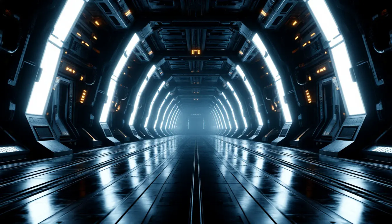 Soft space gradient behind download panel