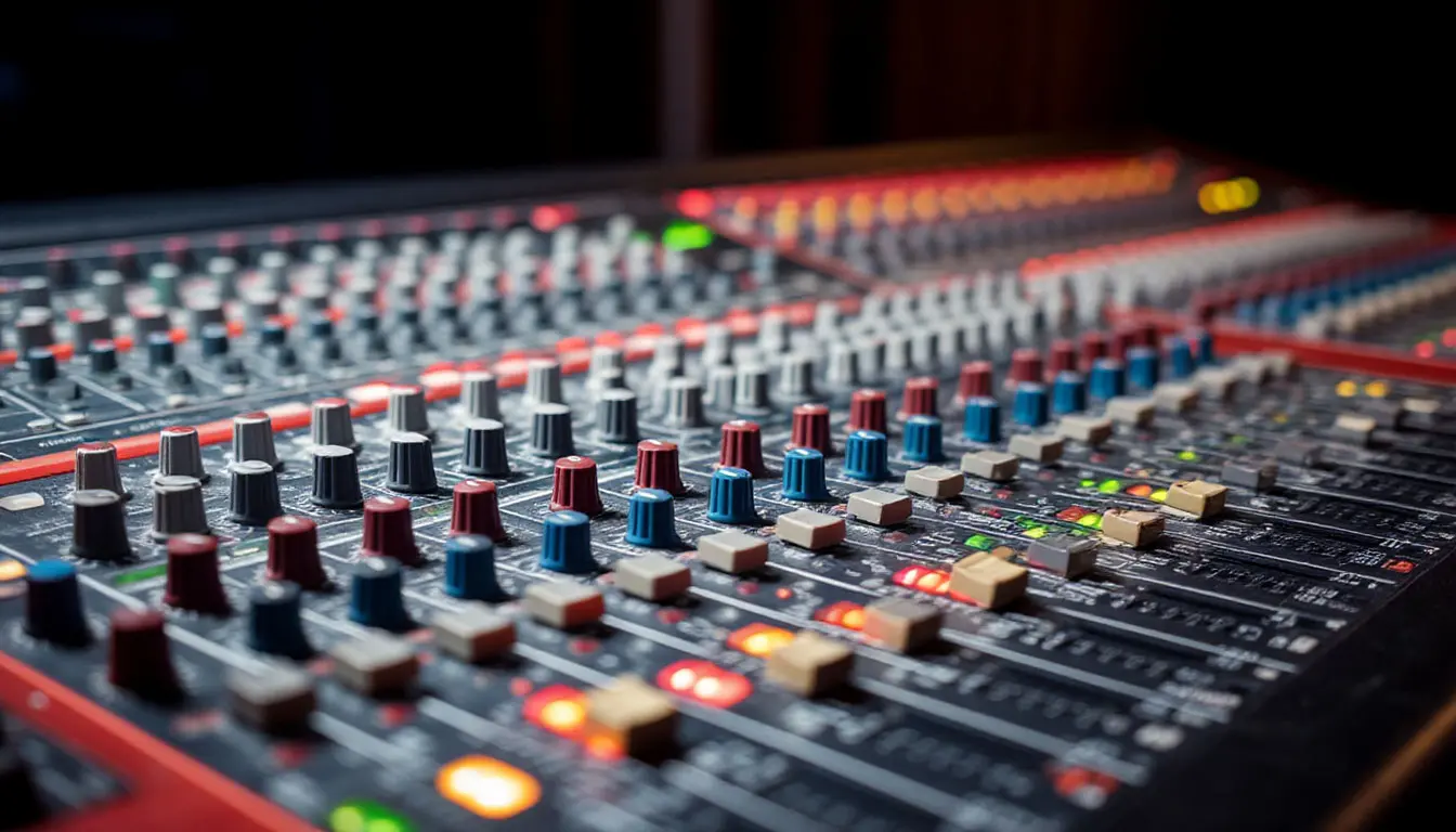 Sound mixing desk