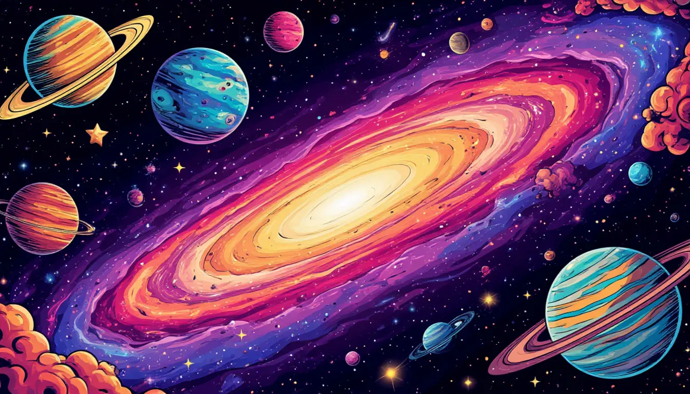 Comic galaxy intro